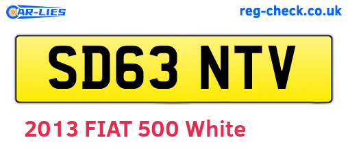 SD63NTV are the vehicle registration plates.