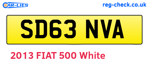 SD63NVA are the vehicle registration plates.