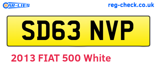 SD63NVP are the vehicle registration plates.