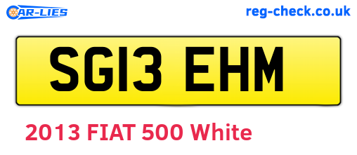 SG13EHM are the vehicle registration plates.