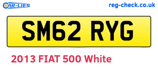 SM62RYG are the vehicle registration plates.