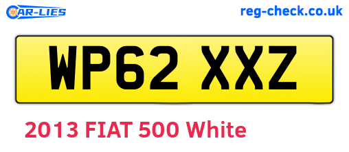 WP62XXZ are the vehicle registration plates.