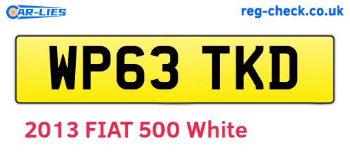 WP63TKD are the vehicle registration plates.