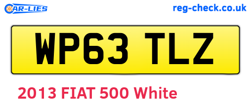 WP63TLZ are the vehicle registration plates.
