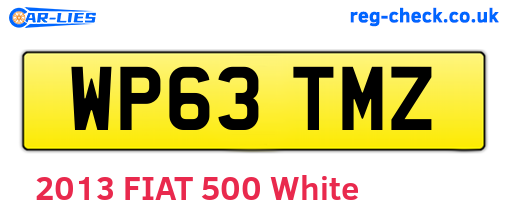 WP63TMZ are the vehicle registration plates.