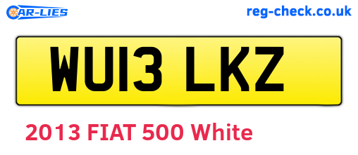 WU13LKZ are the vehicle registration plates.