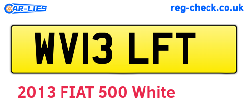 WV13LFT are the vehicle registration plates.