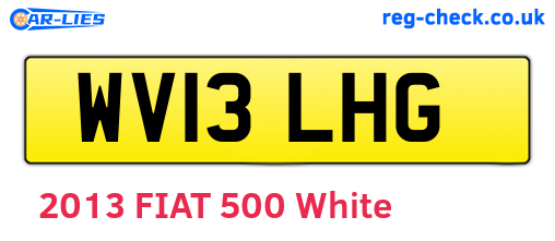 WV13LHG are the vehicle registration plates.