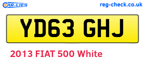 YD63GHJ are the vehicle registration plates.