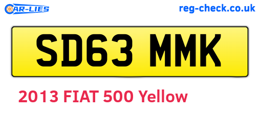 SD63MMK are the vehicle registration plates.