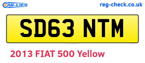SD63NTM are the vehicle registration plates.
