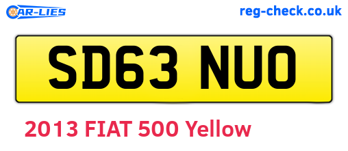 SD63NUO are the vehicle registration plates.