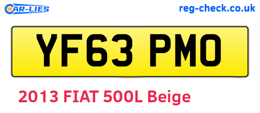 YF63PMO are the vehicle registration plates.
