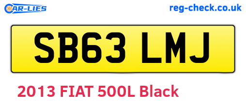 SB63LMJ are the vehicle registration plates.