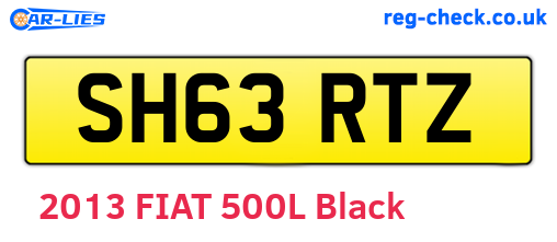 SH63RTZ are the vehicle registration plates.