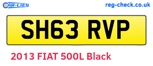 SH63RVP are the vehicle registration plates.