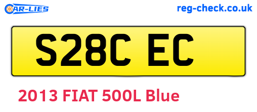 S28CEC are the vehicle registration plates.