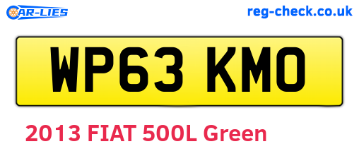 WP63KMO are the vehicle registration plates.