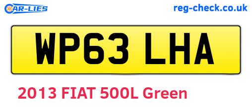 WP63LHA are the vehicle registration plates.