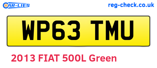 WP63TMU are the vehicle registration plates.