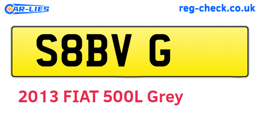 S8BVG are the vehicle registration plates.