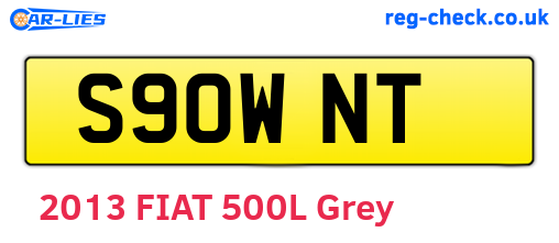 S90WNT are the vehicle registration plates.