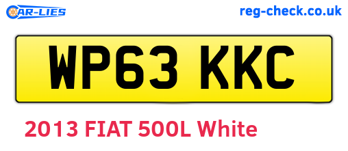 WP63KKC are the vehicle registration plates.