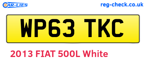WP63TKC are the vehicle registration plates.