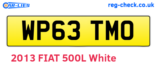 WP63TMO are the vehicle registration plates.