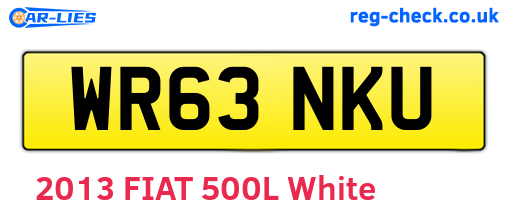 WR63NKU are the vehicle registration plates.