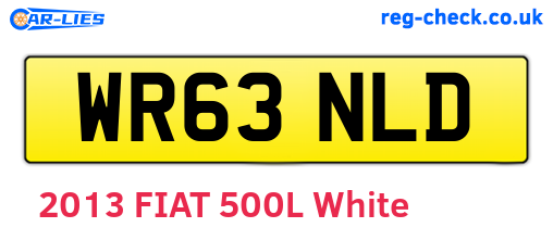 WR63NLD are the vehicle registration plates.
