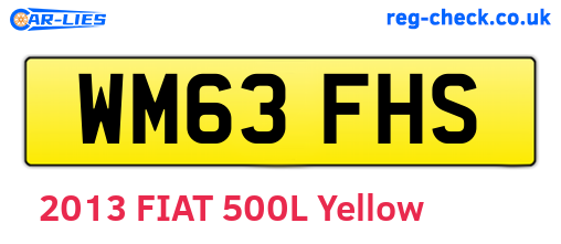 WM63FHS are the vehicle registration plates.