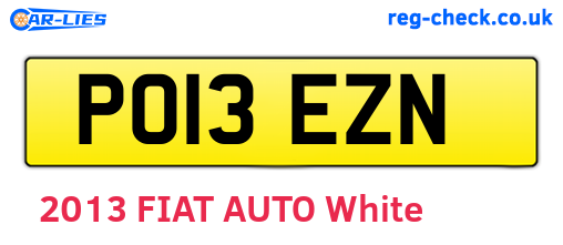 PO13EZN are the vehicle registration plates.