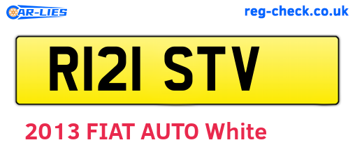 R121STV are the vehicle registration plates.