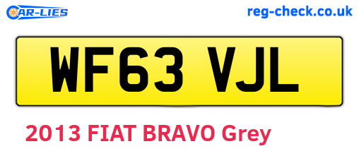 WF63VJL are the vehicle registration plates.
