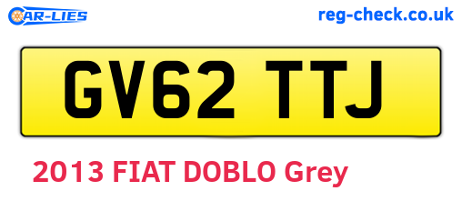 GV62TTJ are the vehicle registration plates.