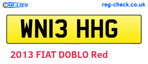 WN13HHG are the vehicle registration plates.