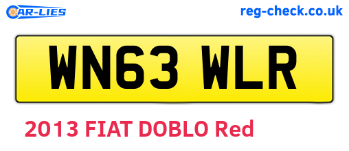 WN63WLR are the vehicle registration plates.