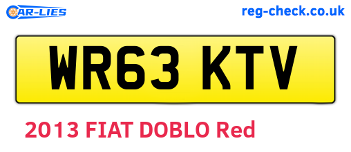 WR63KTV are the vehicle registration plates.
