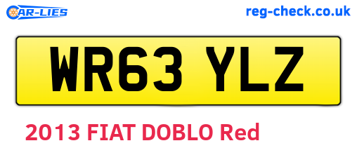 WR63YLZ are the vehicle registration plates.
