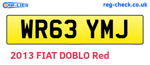 WR63YMJ are the vehicle registration plates.