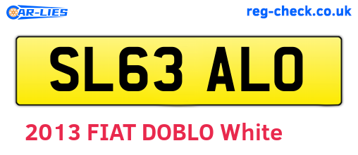 SL63ALO are the vehicle registration plates.