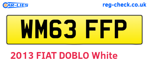 WM63FFP are the vehicle registration plates.