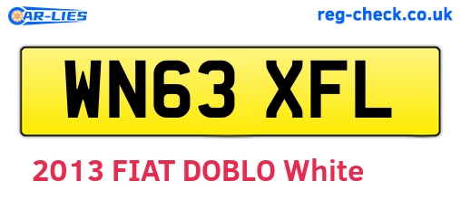 WN63XFL are the vehicle registration plates.