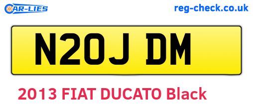 N20JDM are the vehicle registration plates.