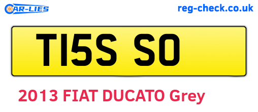 T15SSO are the vehicle registration plates.