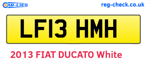 LF13HMH are the vehicle registration plates.