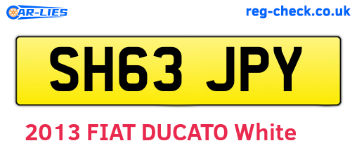 SH63JPY are the vehicle registration plates.