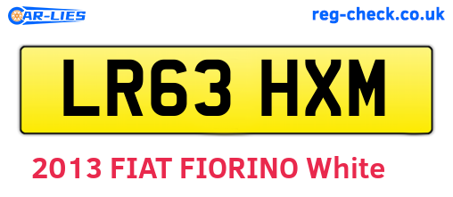 LR63HXM are the vehicle registration plates.
