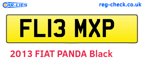FL13MXP are the vehicle registration plates.